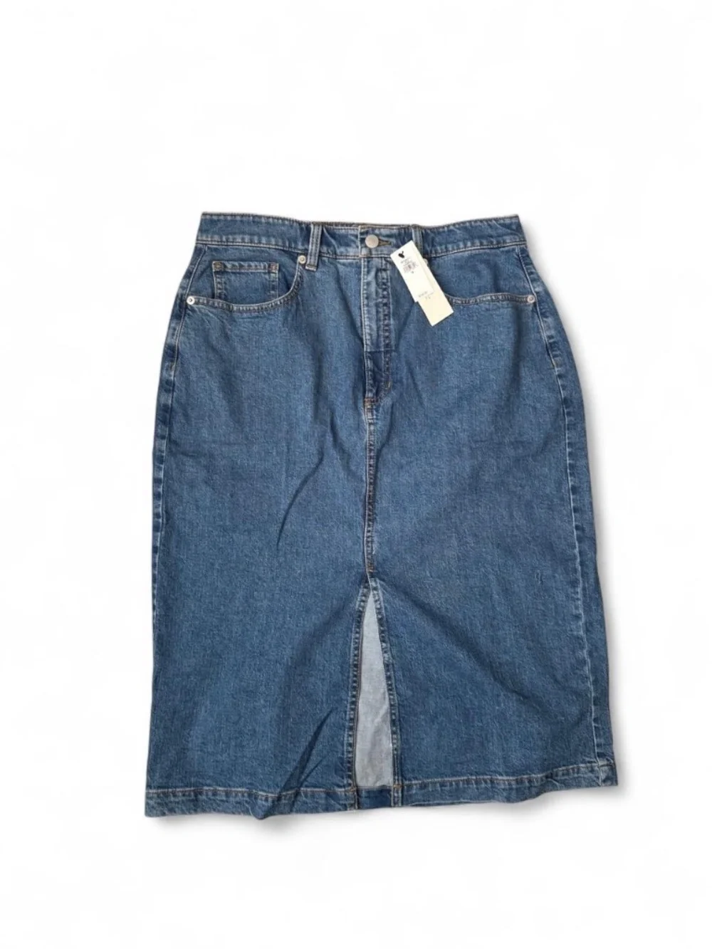 banana republic factory denim pencil skirt